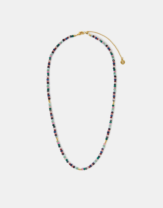 14ct Gold-Plated Beaded Necklace, , large