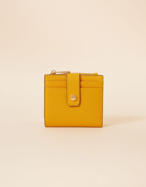 Card Holder Zip Purse, Yellow (OCHRE), large