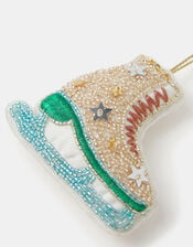 Beaded Ice Skate Christmas Tree Decoration , , large