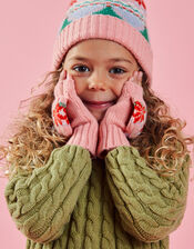 Christmas Fair Isle Gloves, Multi (BRIGHTS-MULTI), large