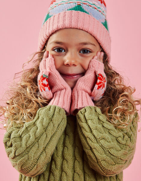 Christmas Fair Isle Gloves, Multi (BRIGHTS-MULTI), large