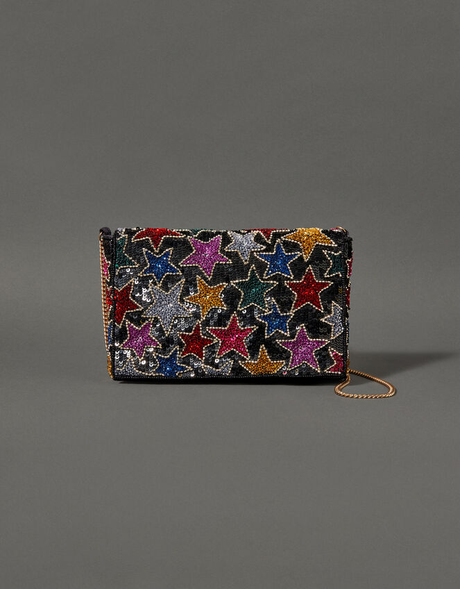 Embellished Star Clutch Bag, , large