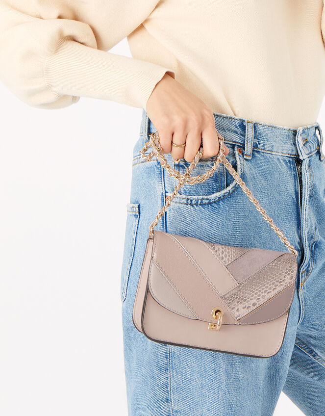 Patchwork Cross-Body Bag, , large
