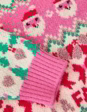 Girls Christmas Jumper, Multi (BRIGHTS MULTI), large