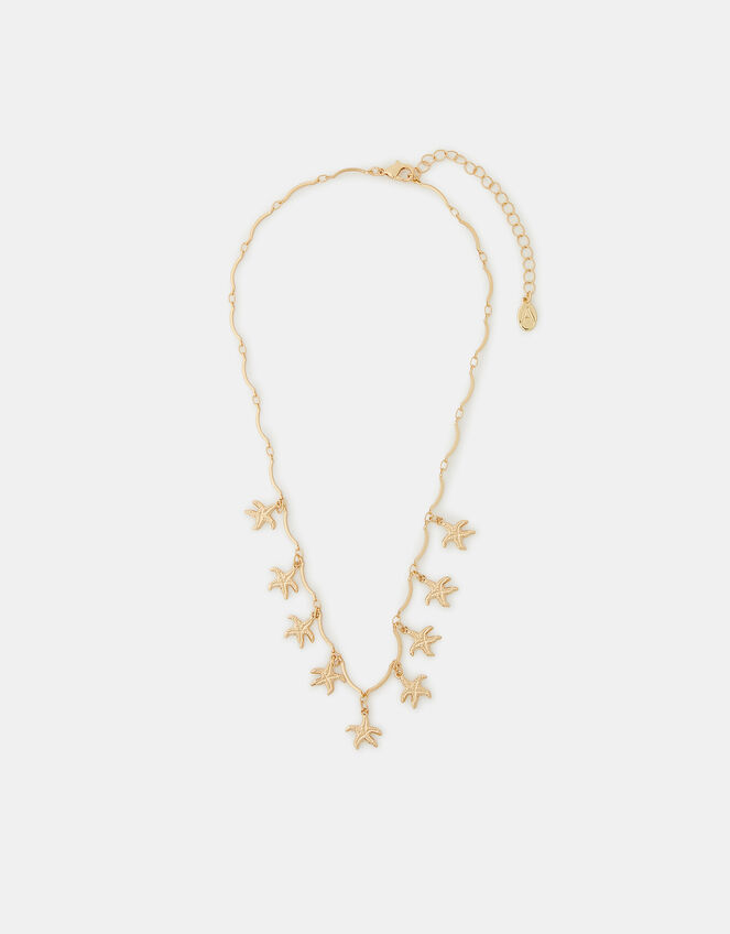 Starfish Charm Necklace, , large