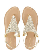 Athena Embellished Sandal, Metalic (METALLICS), large