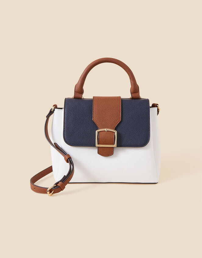 Colour Block Handheld Bag, , large
