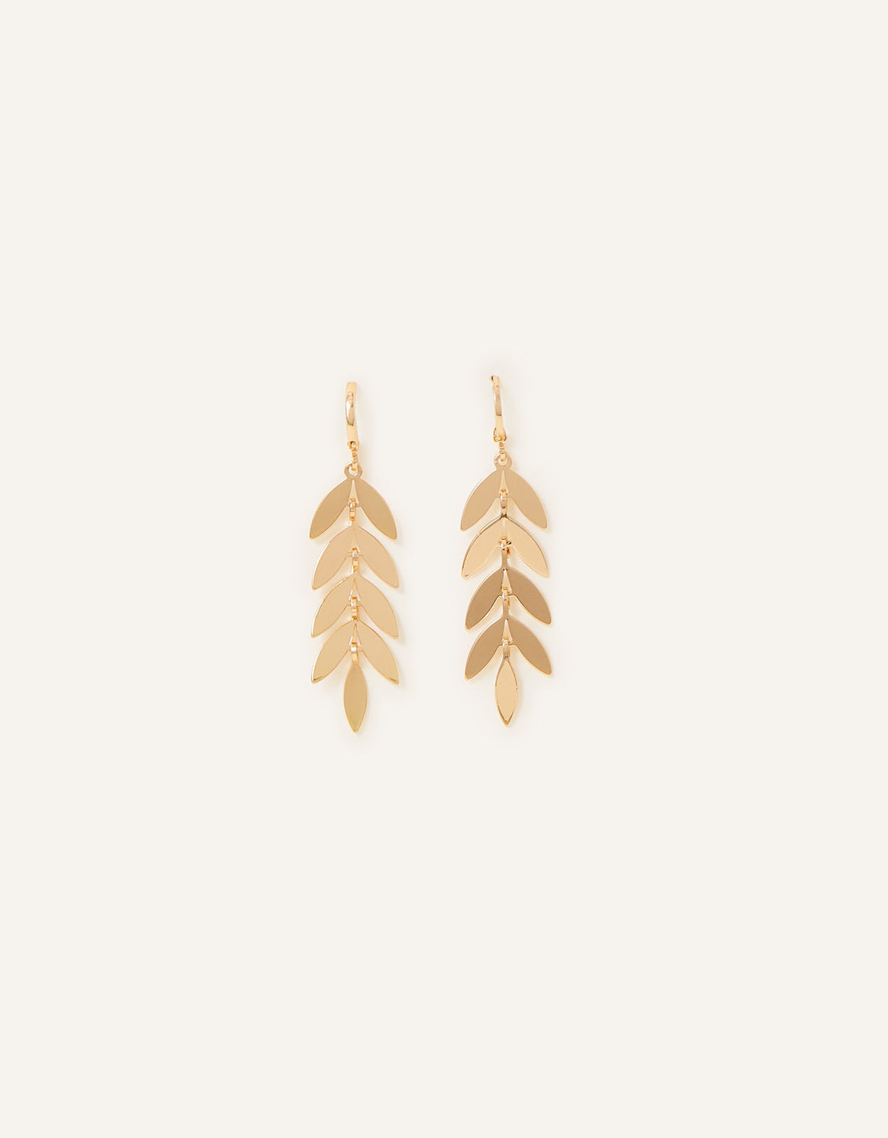 Gold leaf earrings accessorize outlet
