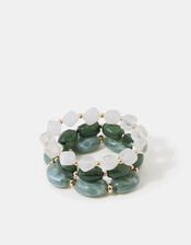 3-Pack Resin Bead Stretch Bracelets, , large