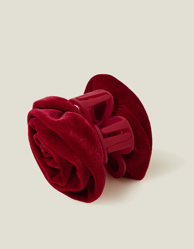Velvet Corsage Claw Clip, , large