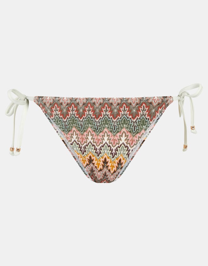 Crochet Tie Side Bikini Bottoms, Natural (NEUTRAL), large