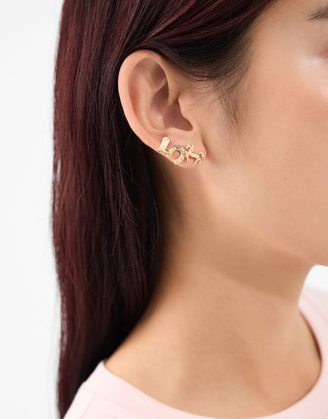 3-Pack Western Stud Earrings, , large