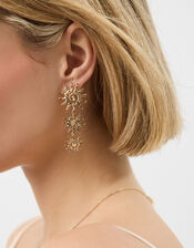 Triple Sun Drop Earrings, , large