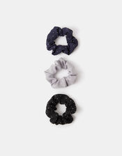 3-Pack Stud Hair Scrunchies, , large