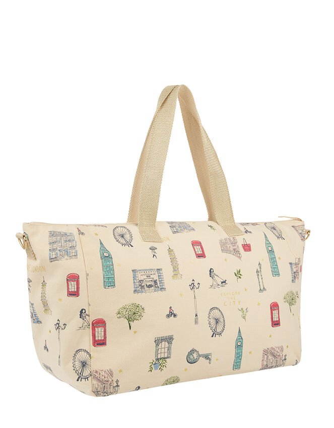 London Print Weekender Bag, , large