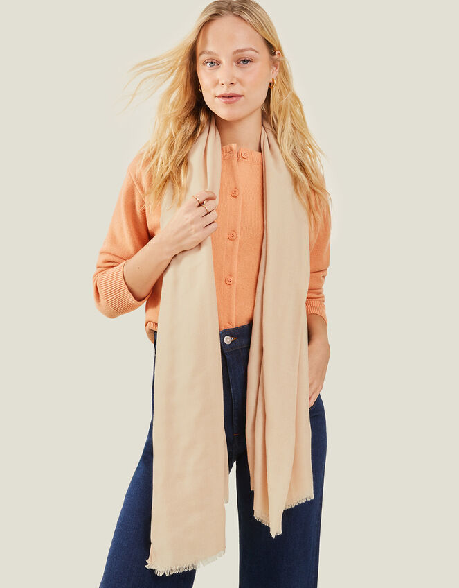 Sorrento Scarf, Natural (CHAMPAGNE), large