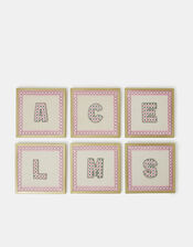 Initial Embellished Wall Art, Multi (PASTEL MULTI), large