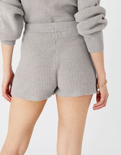Knit Rib Lounge Shorts, Grey (LIGHT GREY), large