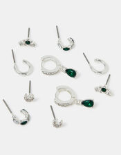 5-Pack Celestial Gem Stud & Hoop Earrings, , large