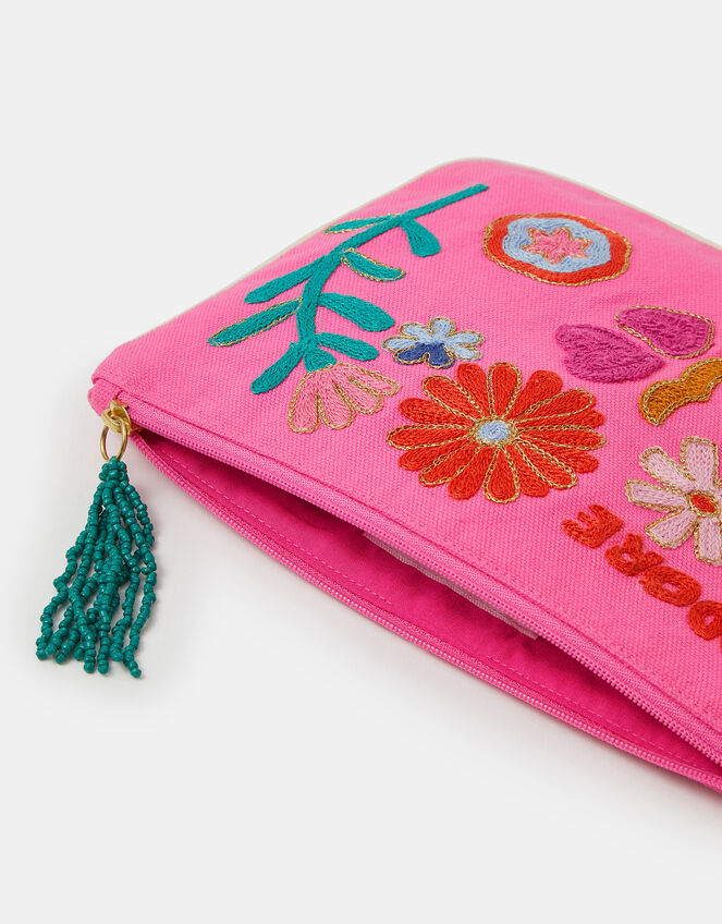 Adore Embroidered Pouch, , large