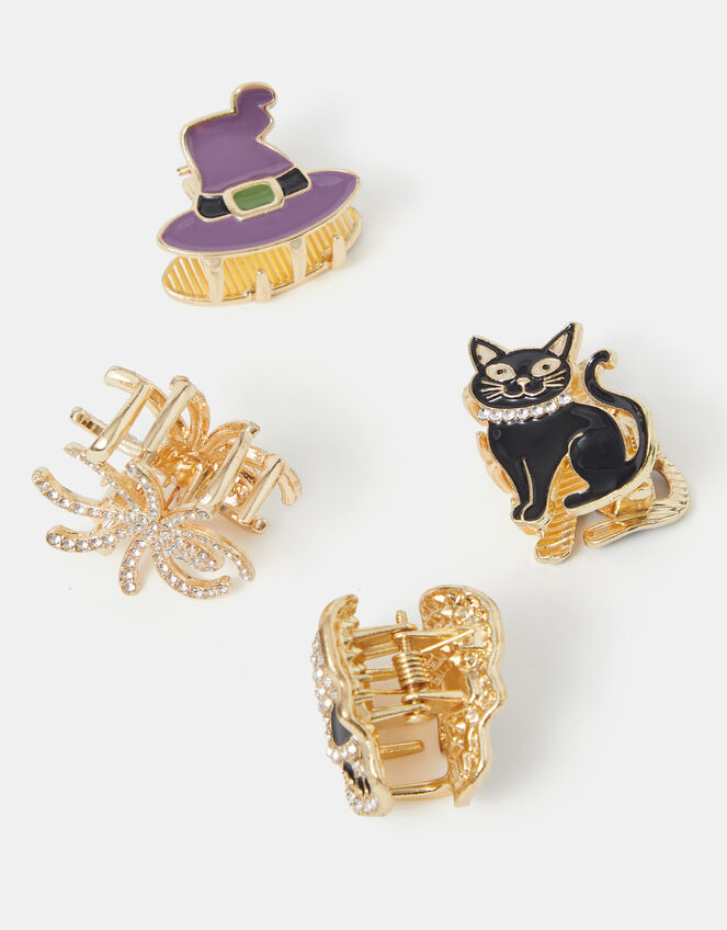 4-Pack Mini Spooky Claw Clips, , large
