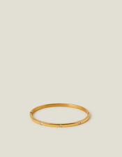 14ct Gold-Plated Stainless Steel Bangle, , large