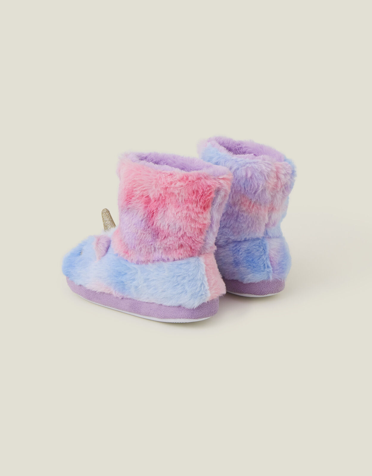 Girls Faux Fur Unicorn Slipper Boots Multi Girls slippers