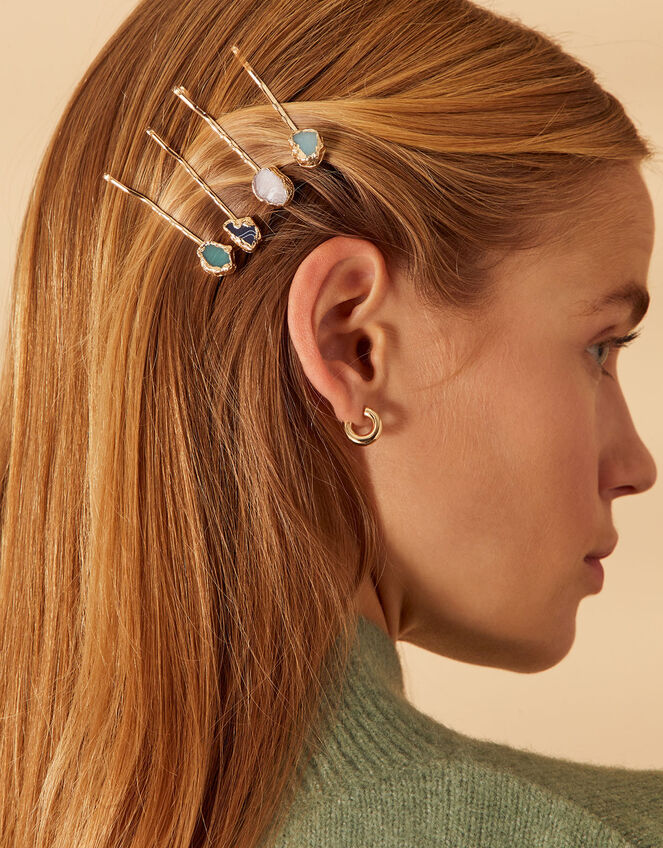 Stone Hair Slide 4 Pack | Hair clips | Accessorize ROI
