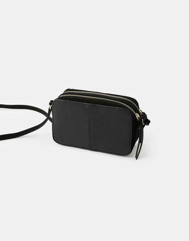 Macy Suede and Leather Cross-Body Bag, , large