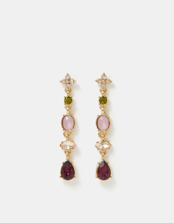 Gemstone Drop Earrings, , large