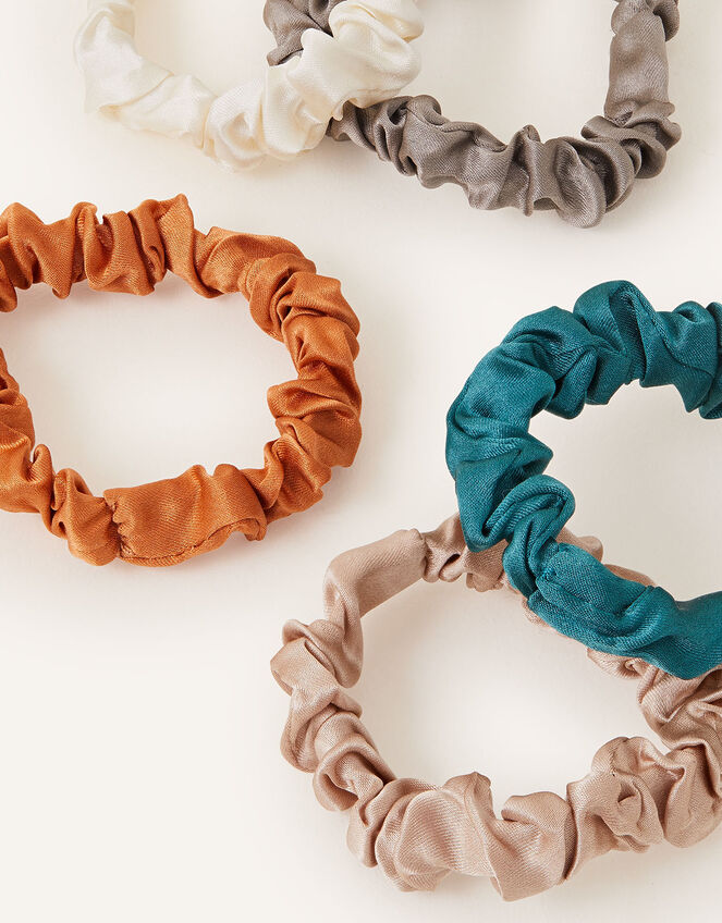 Scrunchies in Pure Silk 5 Pack, , large