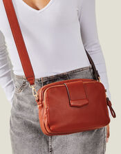 Functional Cross-Body Bag, Orange (RUST), large