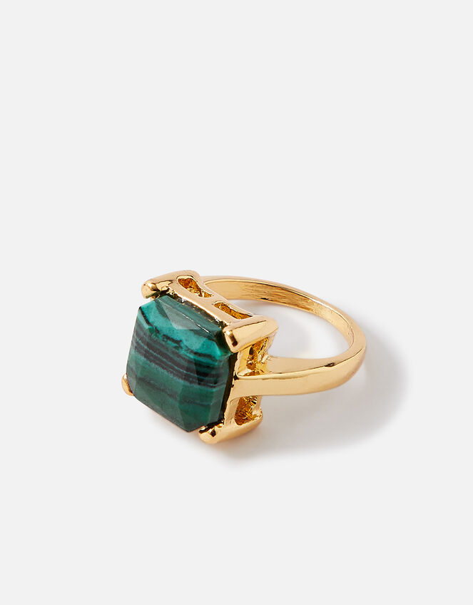 Statement Stone Ring Green Rings Accessorize UK
