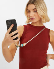 Metallic Bead Phone Strap, , large