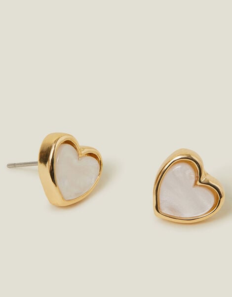 Moonstone Heart Earrings, , large