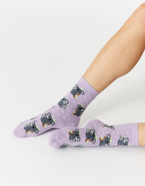 All-Over Koala Socks, , large