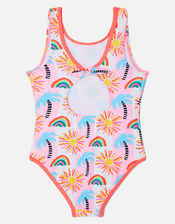 Summer Palm Tree Swimsuit, Multi (BRIGHTS-MULTI), large