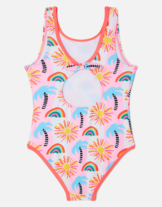 Summer Palm Tree Swimsuit, Multi (BRIGHTS-MULTI), large