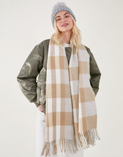 Check Blanket Scarf, , large