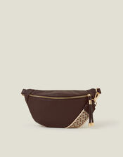 Sling Bum Bag, Brown (CHOCOLATE), large