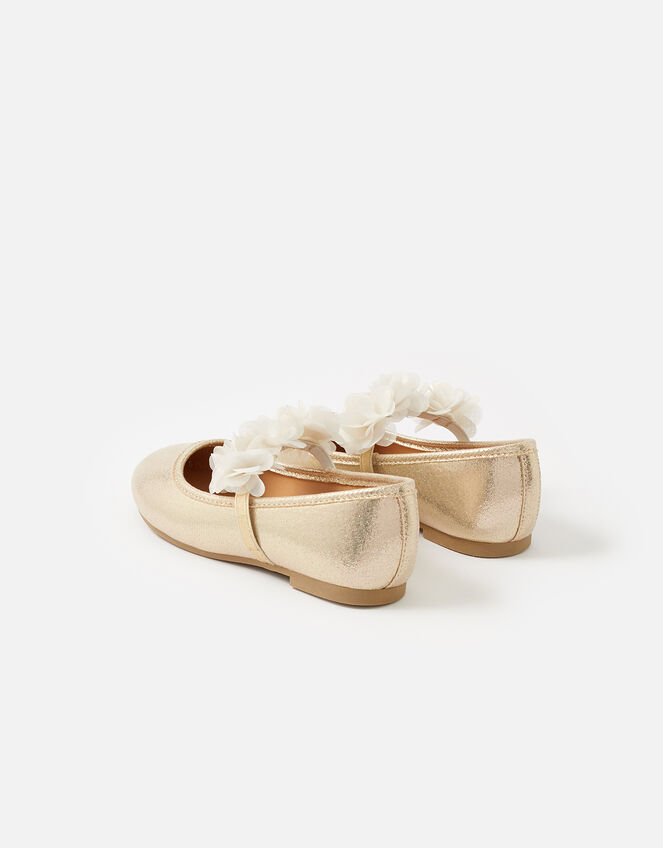 Corsage Ballerina Flats , Gold (GOLD), large