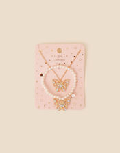 Girls Butterfly Jewellery Set, Gold (GOLD), large