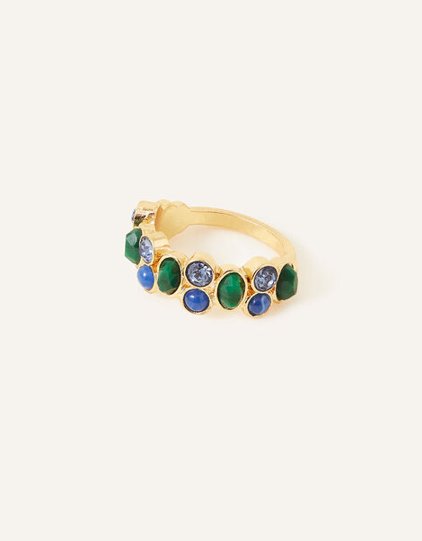 Eclectic Gem and Stone Ring, Green (GREEN), large