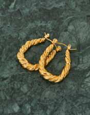 Stainless Steel Croissant Oval Hoops, , large
