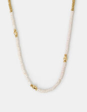 14ct Gold-Plated Shell Bead Necklace, , large