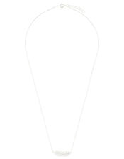 Sterling Silver Feather Necklace, , large