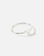 Sterling Silver Cut-Out Bee Ring, Silver (ST SILVER), large