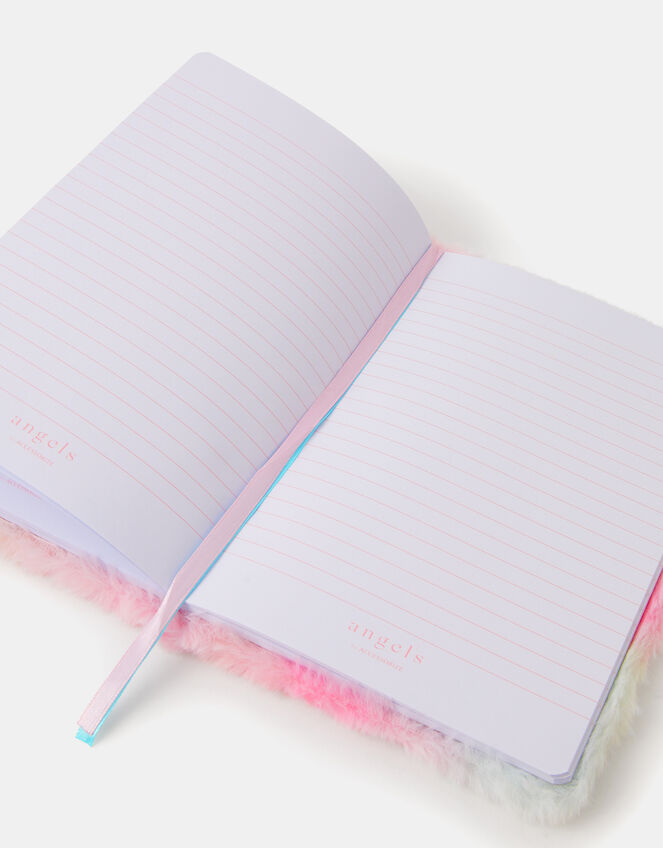 Girls Fluffy Cat Notebook, , large
