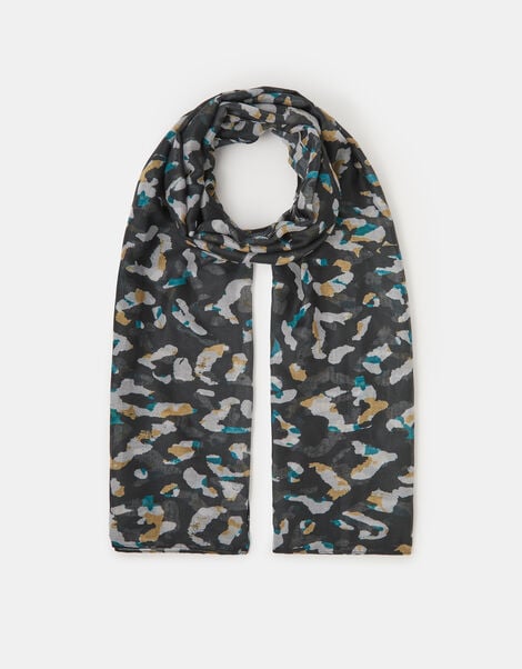 Lightweight Animal Print Scarf, , large