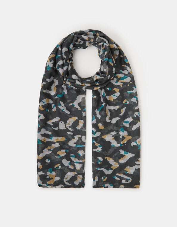 Lightweight Animal Print Scarf, , large